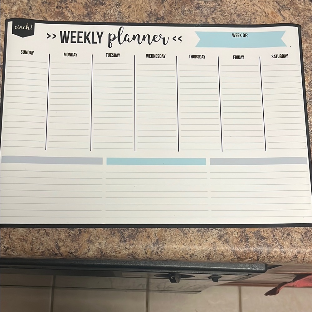 Cinch Weekly Planner Pad